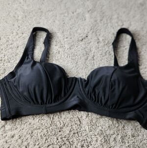 Women's Black Bikini Swim Top With Double Snap Back Closures - Wild Fable  - 14